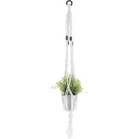 Hoooked Macrame Hanging Basket Kit with Zpagetti Yarn - White
