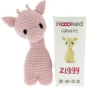 Hoooked Ziggy Giraffe Kit with Eco Barbante Yarn - Blossom