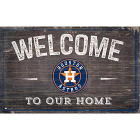 Houston Astros 11x19 Welcome to our Home Sign  