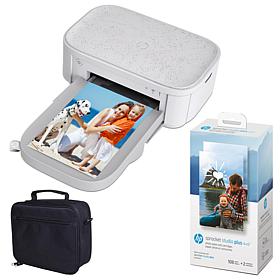 HP Sprocket Studio Plus 4" x 6" Instant Photo Printer & Photo Paper