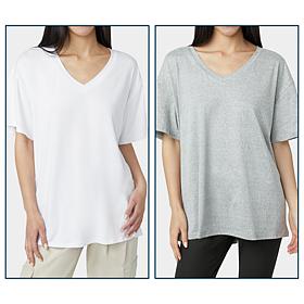 HUE 2-pack Oversized Boyfriend Tee