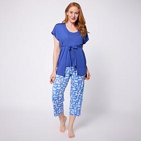 HUE 3-piece Knit Pajama Set