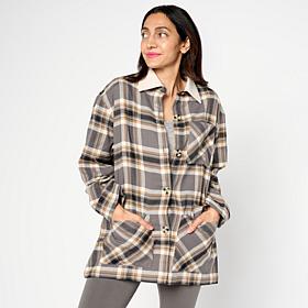 HUE Corduroy Collar Barn Jacket