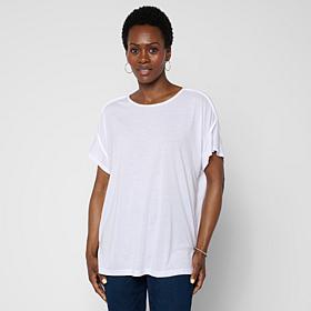 HUE Flutter Sleeve Hi-Low Top