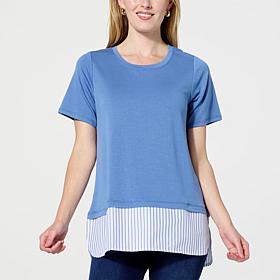 HUE Mixed Media Legging Tee