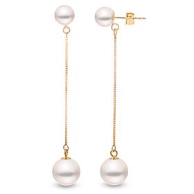 Imperial Pearls 14K Cultured Pearl Elongated Dangle Earrings