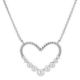 Imperial Pearls 18" 2-2.5mm Cultured Freshwater Pearl Heart Necklace