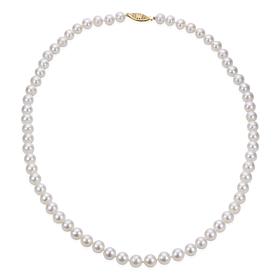 Imperial Pearls 20" 14K 7-7.5mm Cultured Freshwater Pearl Necklace