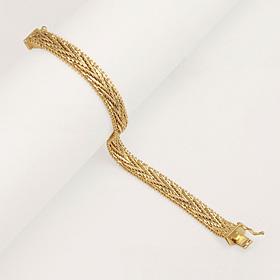 Imperial Silver Chevron Diamond-Cut Bracelet