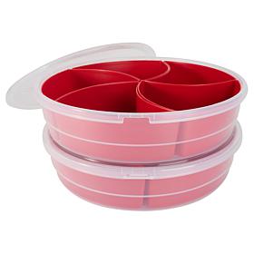 Improvements 2pc snack tray storage