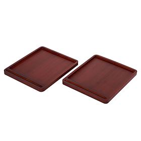 Improvements Bamboo Sofa Arm Tray/Table - Set of 2