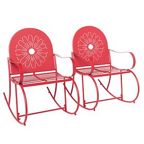 Improvements Set of 2 Metal Rocking Chairs