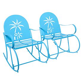 Improvements Set of 2 Metal Rocking Chairs