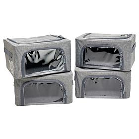 Improvements Set of 4 Mini Collapsible Storage Bins
