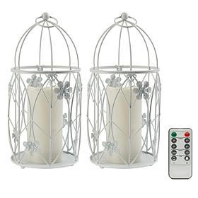 Improvements Tiered Metal Lanterns - Set of 2