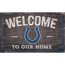 Indianapolis Colts 11x19 Welcome to our Home Sign 