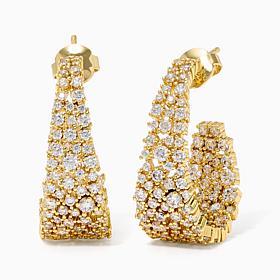 Inside Out Pave Hoop Earring