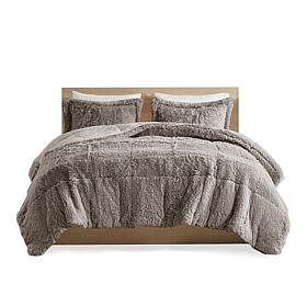 Intelligent Design Malea Shaggy Faux Fur Comforter Mini Set - Twin