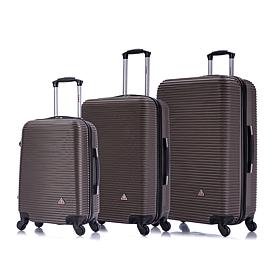 InUSA Royal 3-Piece Hardside Luggage Set with 360º Spinner Wheels