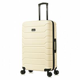 InUSA Trend 28" Large Checked Suitcase with Spinner Wheels
