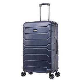 InUSA Trend 28" Large Checked Suitcase with Spinner Wheels