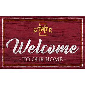 Iowa State University Team Color Welcome Sign - 11x19"