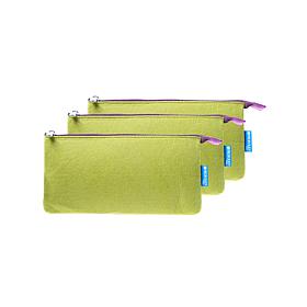 Itoya Profolio Midtown Pouch 5" x 9" Green/Purple 3-Pack