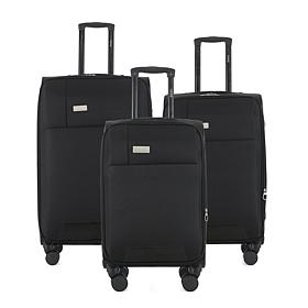 IZOD Cosmo 3pc Softside Expandable Spinner Luggage Set