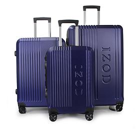 IZOD Zane 3pc Expandable Hardside Luggage Set with Spinner Wheels