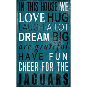 Jacksonville Jaguars In This House Sign