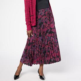 Jaclyn Smith Pleated Midi Skirt