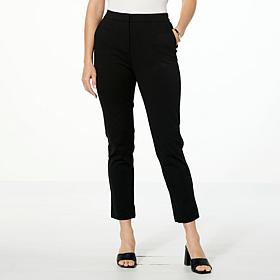 Jaclyn Smith Ponte Slim Ankle Trouser