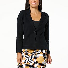 Jaclyn Smith Sweater Knit Blazer