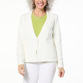 Jaclyn Smith Sweater Knit Blazer