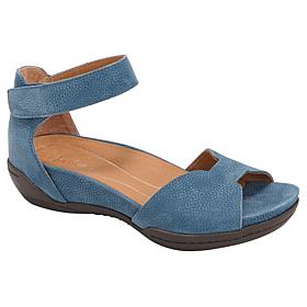 Jambu Missy Leather Zip-Back Demi Wedge Sandal 