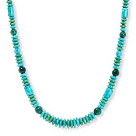 Jay King 18" Heavenly Well Lake Turquoise Graduated Beaded Necklace