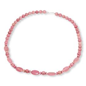 Jay King Amur River Pink Chalcedony Bead Necklace