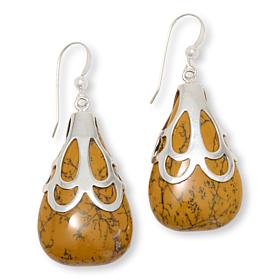 Jay King Australian Dendritic Opal Sterling Silver Drop Earrings