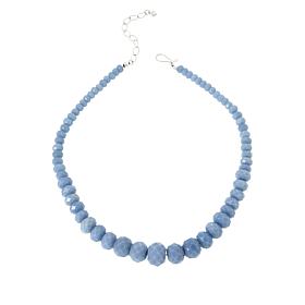 Jay King Cashmere Blue Anhydrite Graduated Bead Necklace
