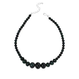 Jay King Fanjing Black Serpentine Graduated Bead Necklace
