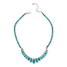 Jay King Gallery Collection Sterling Silver Sonoran Turquoise Necklace