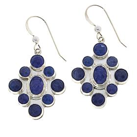 Jay King Gallery Collection Sterling Silver Tanzanite Drop Earrings