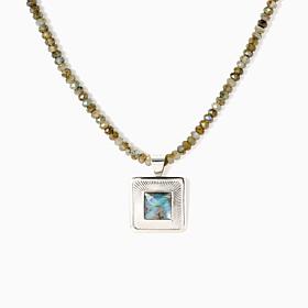 Jay King Labradorite Sterling Silver Beaded Necklace