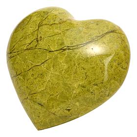 Jay King Madagascar Green Opal Polished Heart Specimen