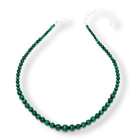 Jay King Malachite Graduated Bead 18" Necklace