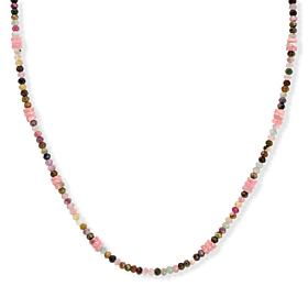 Jay King Multi-Colored Tourmaline & Rhodochrosite Beaded 18" Necklace