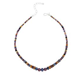Jay King Multicolored Sapphire Graduated Bead Necklace