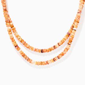 Jay King Sterling Silver 2-Strand Lion's Paw Shell Necklace