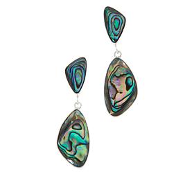 Jay King Sterling Silver Abalone Shell Drop Earrings
