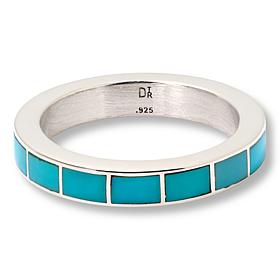 Jay King Sterling Silver Campitos Turquoise Inlay Ring
